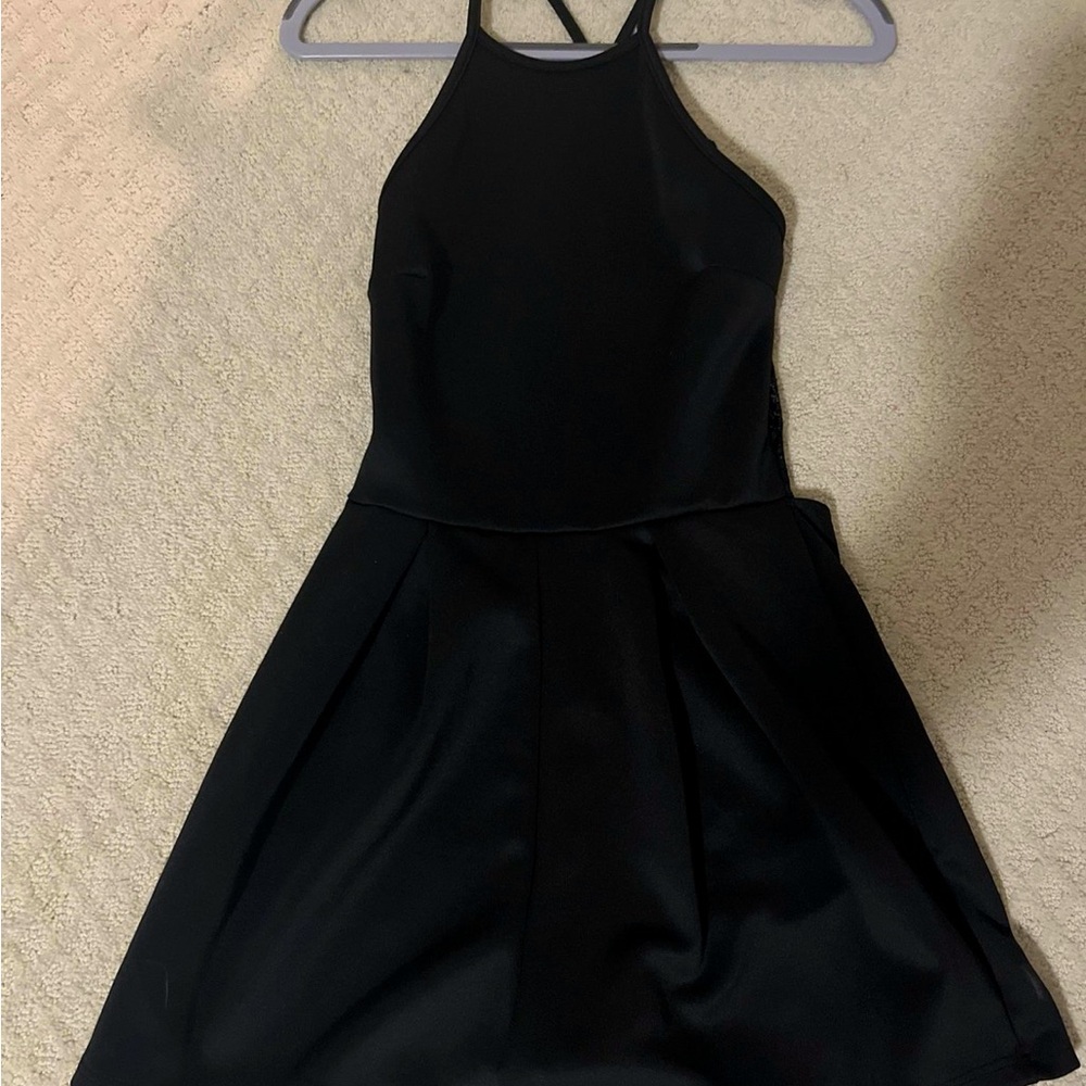 Charlotte Russe laceback bib neck romper